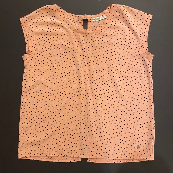 ABERCROMBIE & FITCH POLKA DOT DRESS TOP - Picture 1 of 3